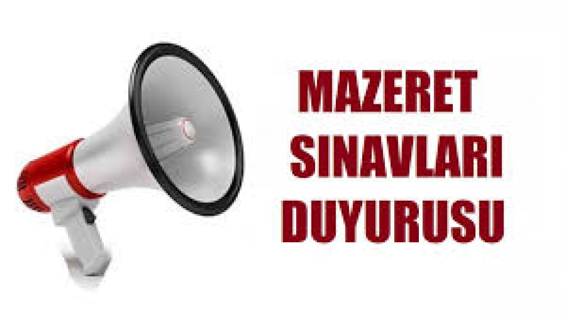 1. DÖNEM 2. YAZILI MAZERET SINAV TAKVİMİ